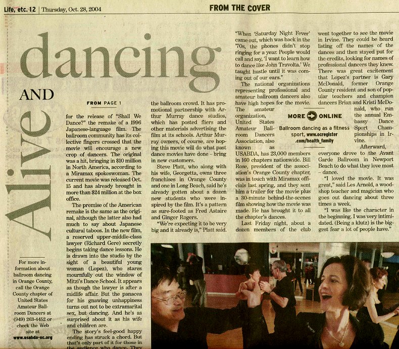 Alive & Dancing at Avant Garde Ballroom in Orange County!