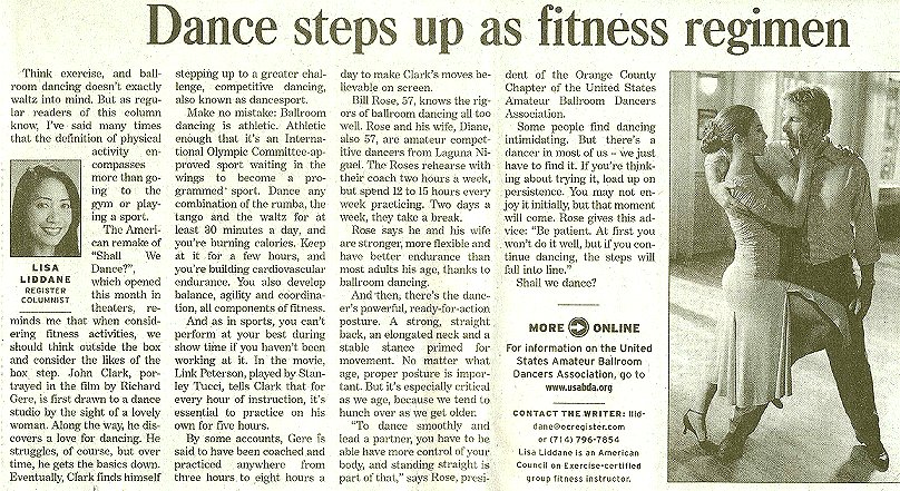 Dance steps up as fitness regimen 